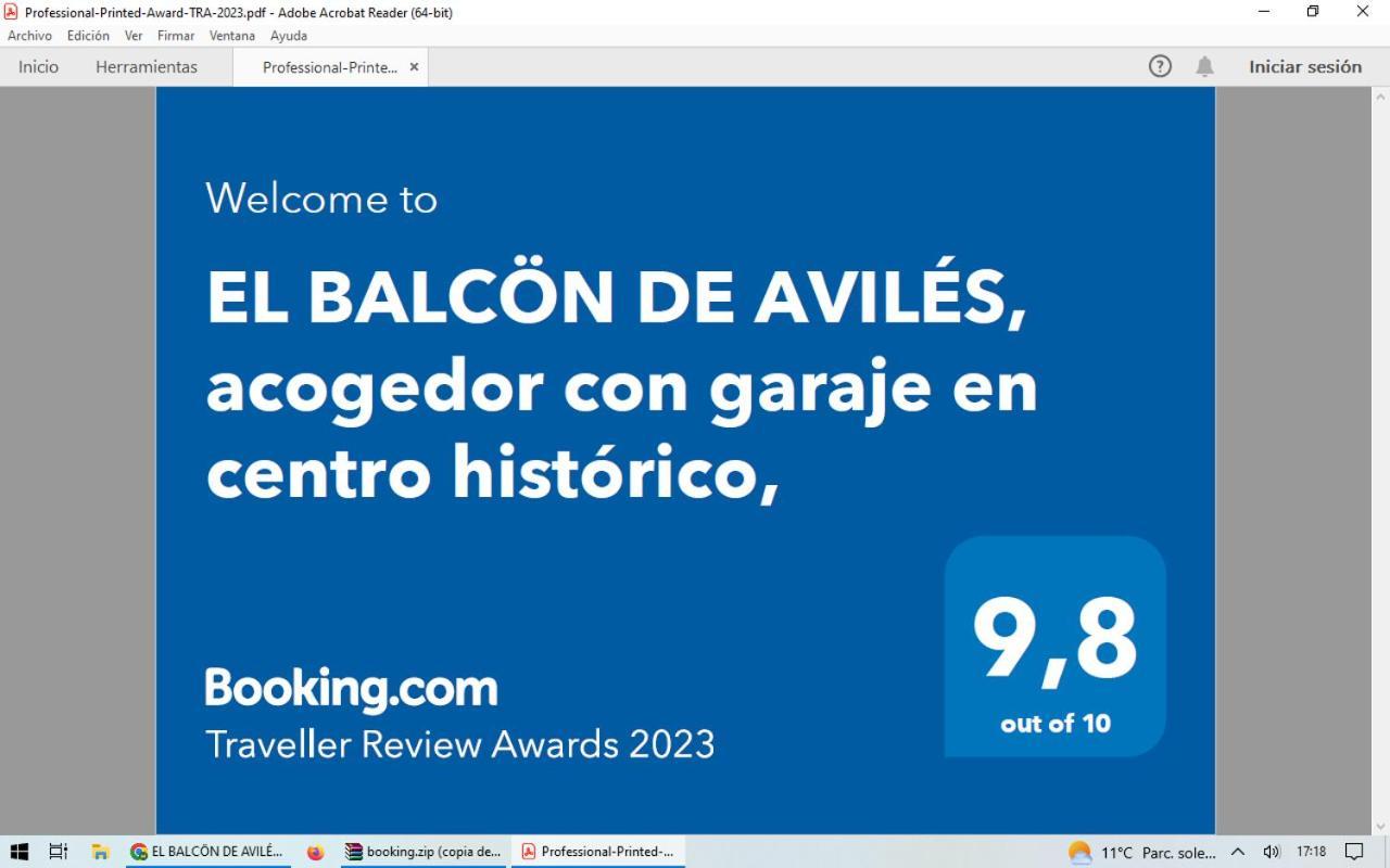 El Balcoen De Aviles, Acogedor Con Garaje En Centro Historico, 외부 사진